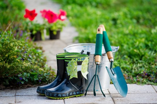 Healthy soil with compost and organic matter